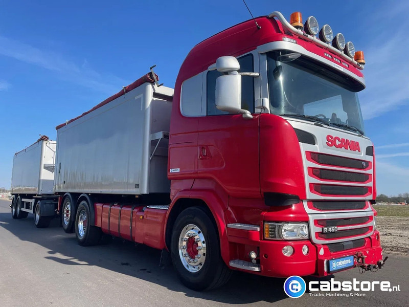 Scania R450 LB6X2*4HNB Euro 6 - Year 2016 - RETARDER - ALUMINIUM kipper + FLOOR kipper aanhangwagen - Good Condition !! - Camião basculante: foto 2 Scania R450 LB6X2*4HNB Euro 6 - Year 2016 - RETARDER - ALUMINIUM kipper + FLOOR kipper aanhangwagen - Good Condition !! - Camião basculante: foto 2