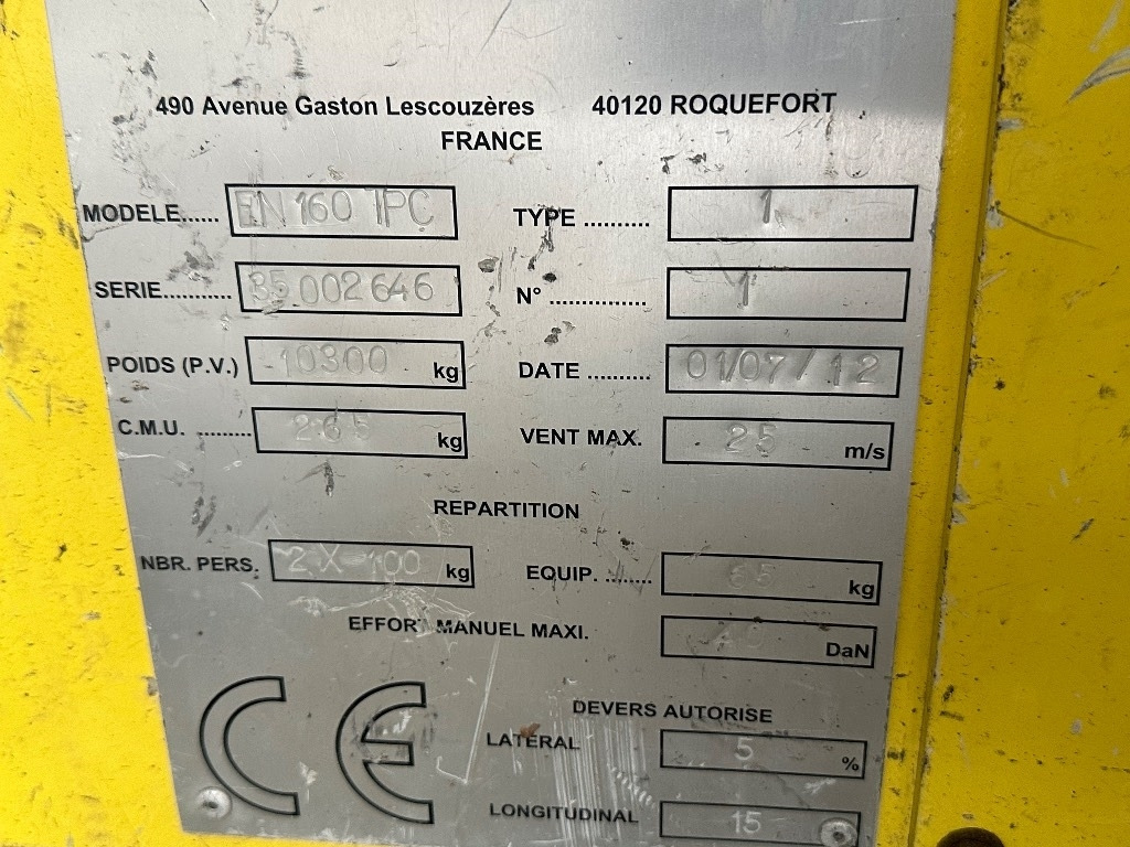 Camião grua DAF 55.180 henkilönostin: foto 12