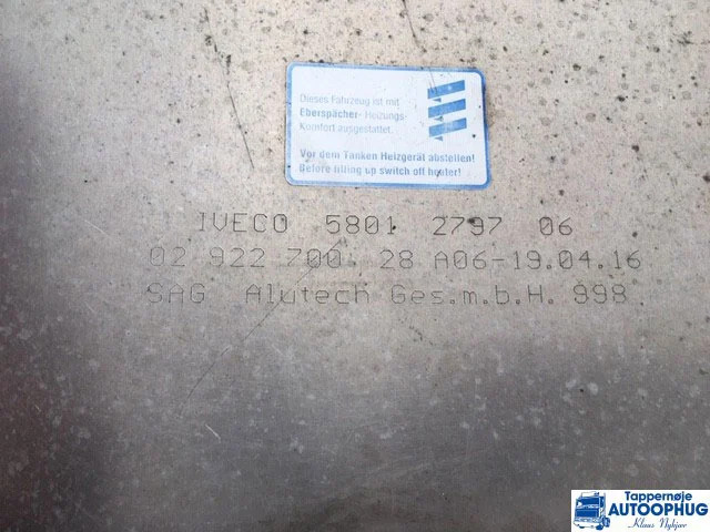 Iveco Brændstoftank Oem No : 5801279706 - Tanque de combustível para Camião: foto 1 Iveco Brændstoftank Oem No : 5801279706 - Tanque de combustível para Camião: foto 1