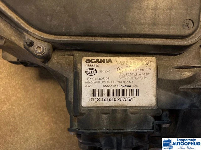 Scania N.G.S Headlamp RH LH P/N: 2655849 / 2655848 - Sistema elétrico para Camião: foto 1 Scania N.G.S Headlamp RH LH P/N: 2655849 / 2655848 - Sistema elétrico para Camião: foto 1