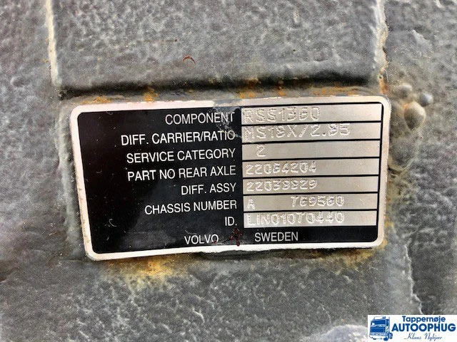 Volvo RSS1360 – 2.85 OEM 22038829 - Diferencial para Camião: foto 2 Volvo RSS1360 – 2.85 OEM 22038829 - Diferencial para Camião: foto 2