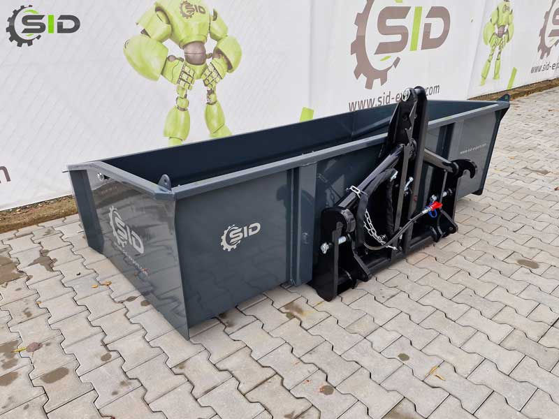 SID Caisse de transport hydraulique lourde / Hydraulic transport box heavy / Kippmulde Heckcontainer 1,8 m - Balde carregador para Máquina agrícola: foto 4 SID Caisse de transport hydraulique lourde / Hydraulic transport box heavy / Kippmulde Heckcontainer 1,8 m - Balde carregador para Máquina agrícola: foto 4