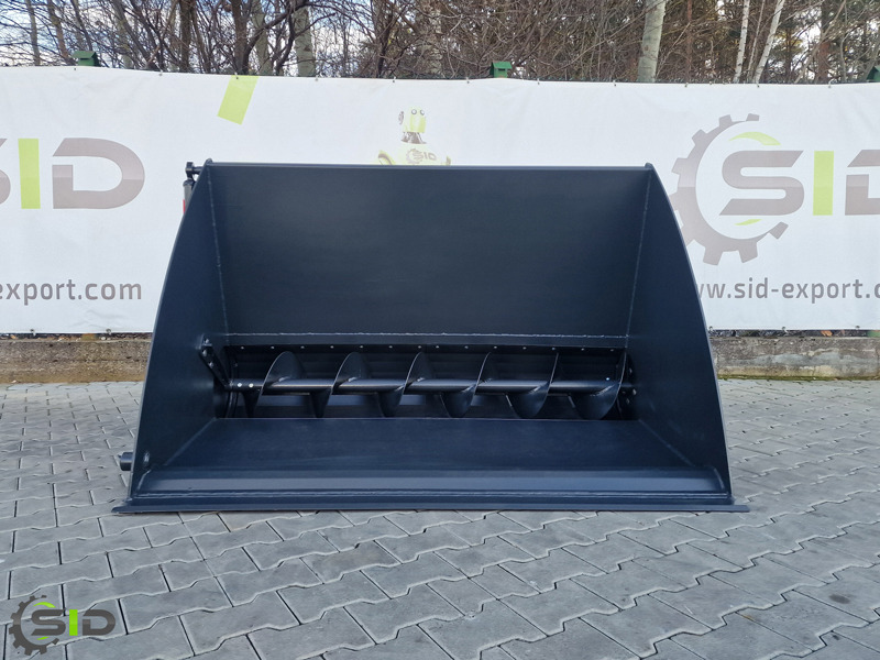 Balde carregador para Máquina agrícola novo SID EINFUTTERSCHAUFEL MIT SCHNECKE / Godet distributeur de concentrés / Feeder bucket 1,2 M: foto 8
