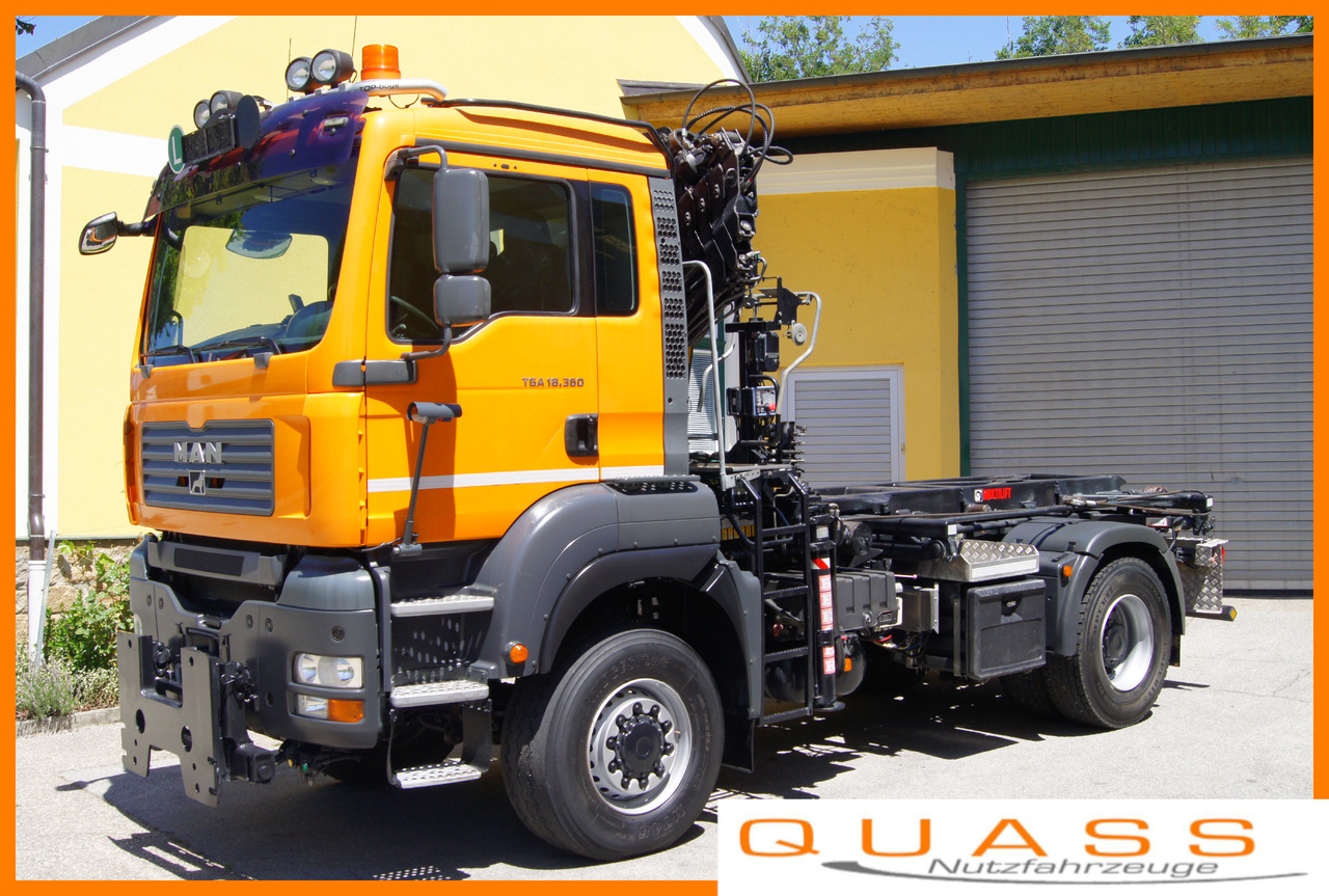 MAN TGA 18.360 BL 4x4/Euro4/TÜV/HIAB 111/MULTILIFT/Winterdienst - Camião basculante, Camião grua: foto 1 MAN TGA 18.360 BL 4x4/Euro4/TÜV/HIAB 111/MULTILIFT/Winterdienst - Camião basculante, Camião grua: foto 1