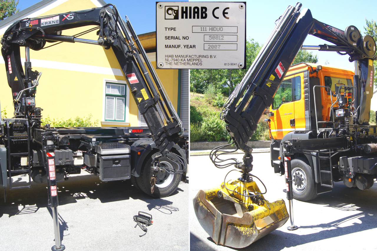 Camião basculante, Camião grua MAN TGA 18.360 BL 4x4/Euro4/TÜV/HIAB 111 korbfähig/MULTILIFT/Winterdienst: foto 11