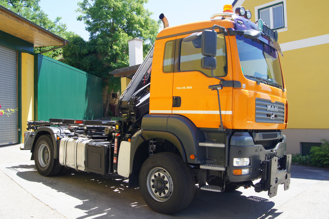 Camião basculante, Camião grua MAN TGA 18.360 BL 4x4/Euro4/TÜV/HIAB 111 korbfähig/MULTILIFT/Winterdienst: foto 7