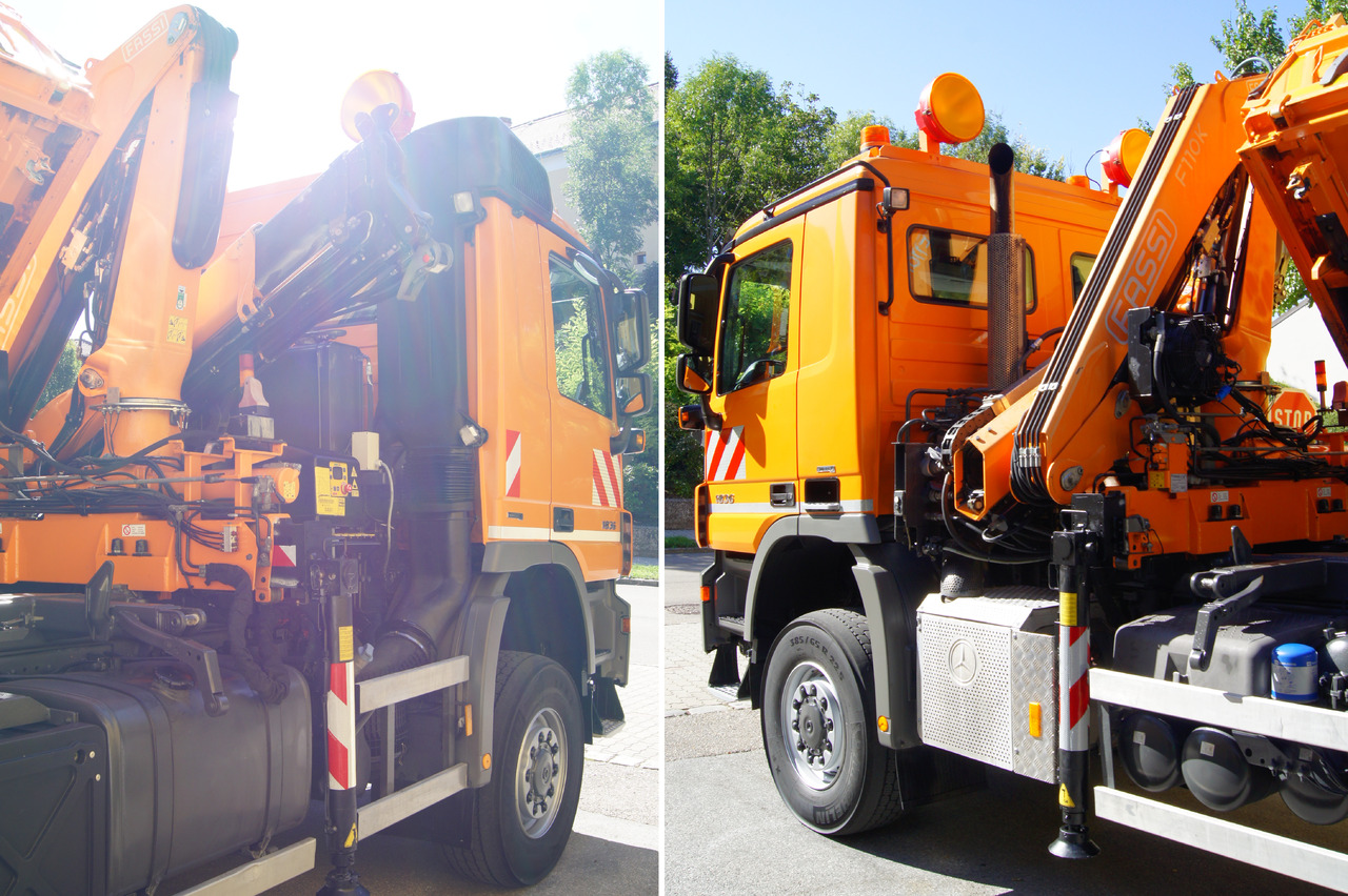 MERCEDES-BENZ ACTROS 1836 /4x4/TÜV/FASSI 110/MEILLER/Winterdienst/Wechselsystem - Camião basculante, Camião grua: foto 5 MERCEDES-BENZ ACTROS 1836 /4x4/TÜV/FASSI 110/MEILLER/Winterdienst/Wechselsystem - Camião basculante, Camião grua: foto 5