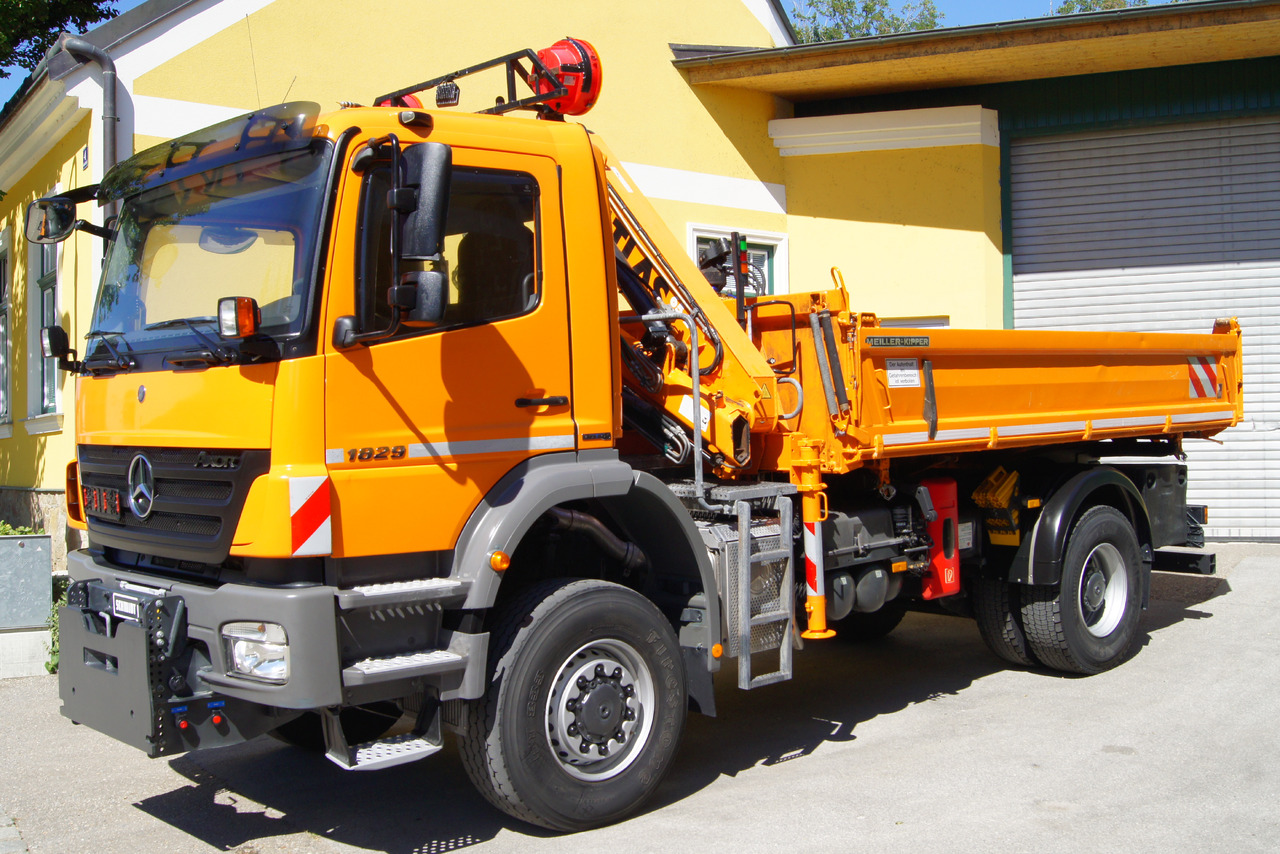 MERCEDES-BENZ AXOR 1829 4x4/EURO 5/ATLAS 65.2/MEILLER/Winterdienst - Camião grua: foto 2 MERCEDES-BENZ AXOR 1829 4x4/EURO 5/ATLAS 65.2/MEILLER/Winterdienst - Camião grua: foto 2