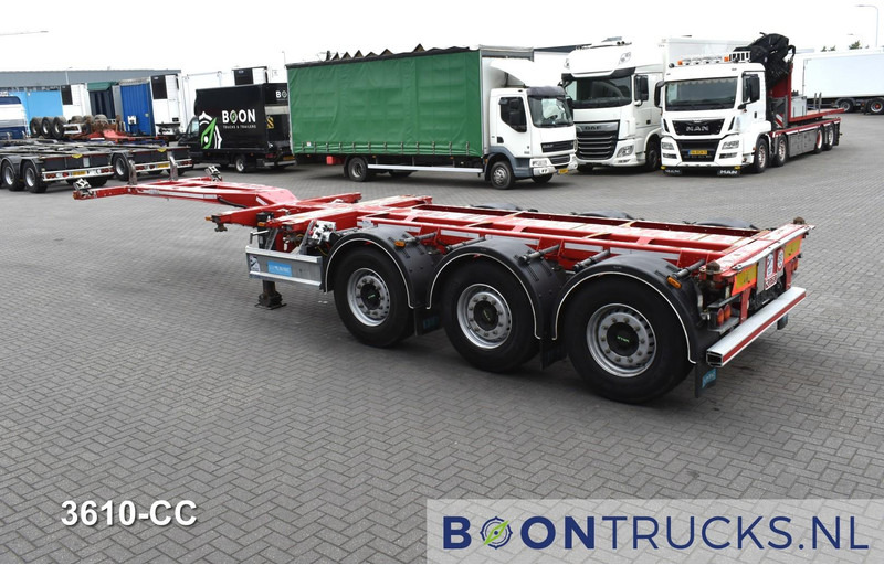 D-Tec FLEXITRAILER | 2x20-30-40-45ft HC * 2x LIFT AXLE * 2x EXTENDABLE * DISC BRAKES - Semi-reboque transportador de contêineres/ Caixa móvel: foto 3 D-Tec FLEXITRAILER | 2x20-30-40-45ft HC * 2x LIFT AXLE * 2x EXTENDABLE * DISC BRAKES - Semi-reboque transportador de contêineres/ Caixa móvel: foto 3