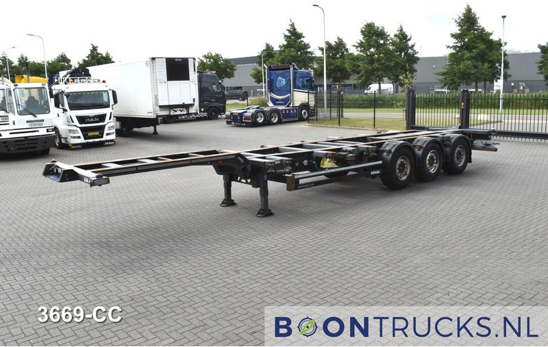 Kögel PORT 40 SIMPLEX 20 2x20-30-40ft HC * LIFT AXLE * SAF / DISC * EXTENDABLE REAR - Semi-reboque transportador de contêineres/ Caixa móvel: foto 5 Kögel PORT 40 SIMPLEX 20 2x20-30-40ft HC * LIFT AXLE * SAF / DISC * EXTENDABLE REAR - Semi-reboque transportador de contêineres/ Caixa móvel: foto 5