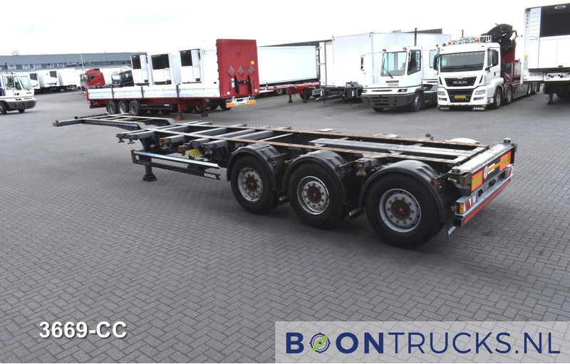 Kögel PORT 40 SIMPLEX 20 2x20-30-40ft HC * LIFT AXLE * SAF / DISC * EXTENDABLE REAR - Semi-reboque transportador de contêineres/ Caixa móvel: foto 3 Kögel PORT 40 SIMPLEX 20 2x20-30-40ft HC * LIFT AXLE * SAF / DISC * EXTENDABLE REAR - Semi-reboque transportador de contêineres/ Caixa móvel: foto 3