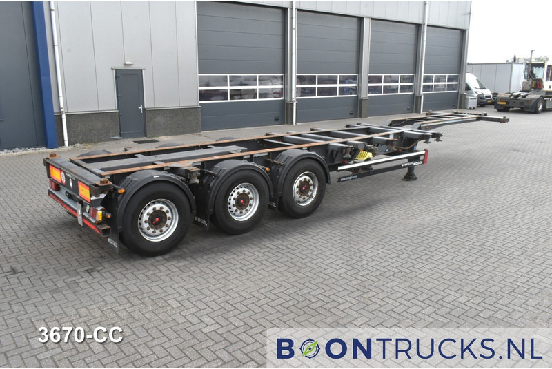 Kögel PORT 40 SIMPLEX 20 | 2x20-30-40ft HC * LIFT AXLE * SAF / DISC * EXTENDABLE REAR * MOT 02-2026 - Semi-reboque transportador de contêineres/ Caixa móvel: foto 1 Kögel PORT 40 SIMPLEX 20 | 2x20-30-40ft HC * LIFT AXLE * SAF / DISC * EXTENDABLE REAR * MOT 02-2026 - Semi-reboque transportador de contêineres/ Caixa móvel: foto 1