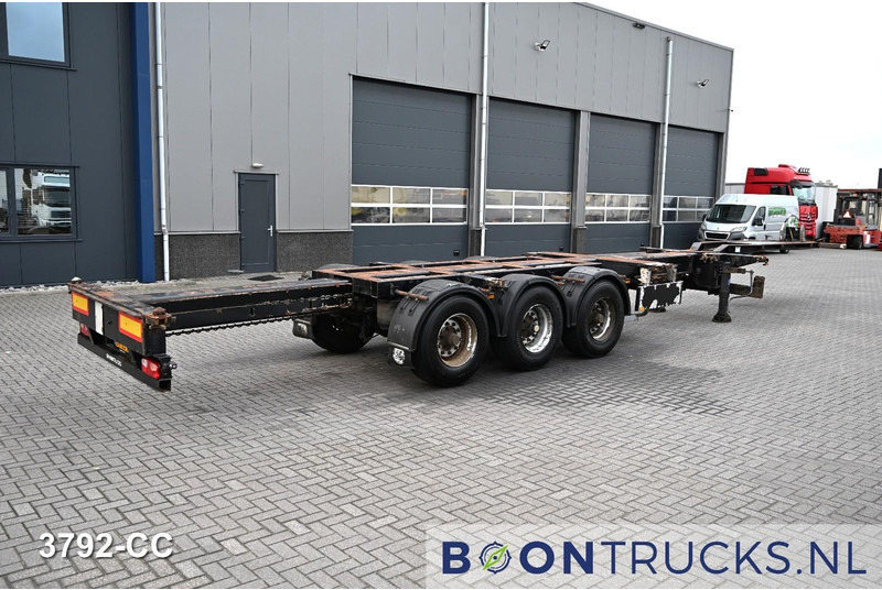 Pacton T3-010 2x20-30-40-45ft HC * 2x EXTENDABLE * 1x LIFT AXLE * NL TRAILER - Semi-reboque transportador de contêineres/ Caixa móvel: foto 2 Pacton T3-010 2x20-30-40-45ft HC * 2x EXTENDABLE * 1x LIFT AXLE * NL TRAILER - Semi-reboque transportador de contêineres/ Caixa móvel: foto 2