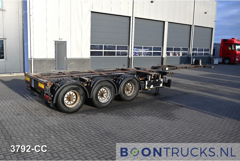 Pacton T3-010 2x20-30-40-45ft HC * 2x EXTENDABLE * 1x LIFT AXLE * NL TRAILER - Semi-reboque transportador de contêineres/ Caixa móvel: foto 1 Pacton T3-010 2x20-30-40-45ft HC * 2x EXTENDABLE * 1x LIFT AXLE * NL TRAILER - Semi-reboque transportador de contêineres/ Caixa móvel: foto 1