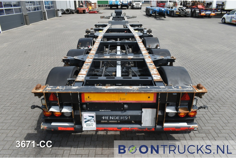 Semi-reboque transportador de contêineres/ Caixa móvel Renders EURO 925 | 2x20-30-40-45ft HC * LIFT AXLE * DISC BRAKES * EXTENDABLE REAR * MOT 12-2025: foto 6