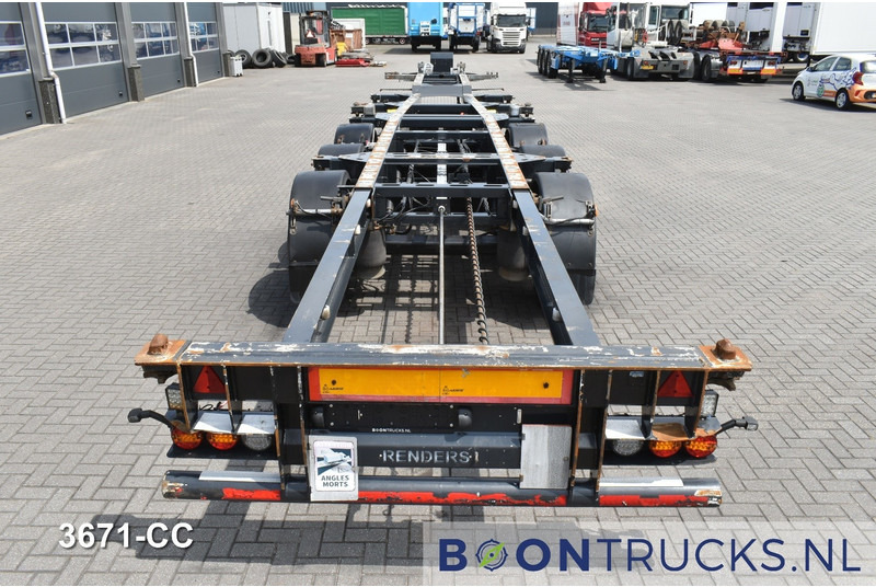 Semi-reboque transportador de contêineres/ Caixa móvel Renders EURO 925 | 2x20-30-40-45ft HC * LIFT AXLE * DISC BRAKES * EXTENDABLE REAR * MOT 12-2025: foto 7