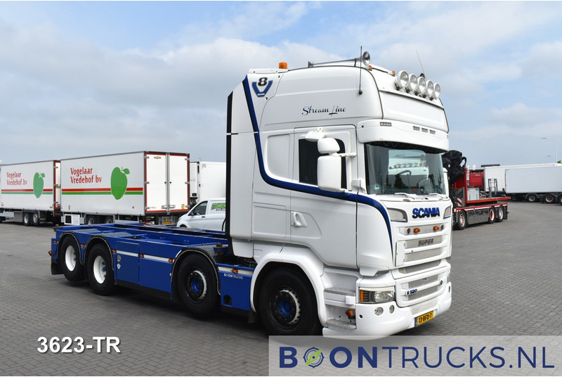 Scania R520 8x2 V8 | EURO6 * 20ft * RETARDER * NL TRUCK * APK 08-2025 * TOP CONDITION - Camião transportador de contêineres/ Caixa móvel: foto 4 Scania R520 8x2 V8 | EURO6 * 20ft * RETARDER * NL TRUCK * APK 08-2025 * TOP CONDITION - Camião transportador de contêineres/ Caixa móvel: foto 4