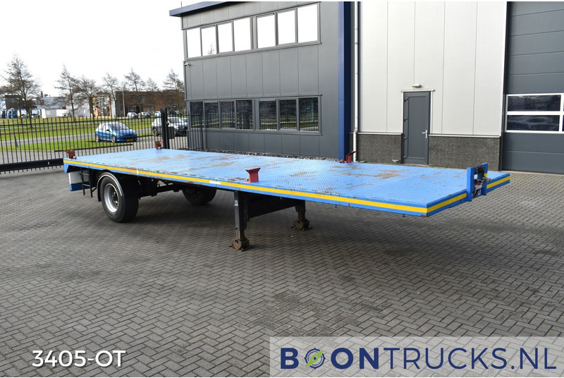 Schmitz Cargobull SKO 10 PLATTE BAK | TWISTLOCKS 20ft * L 900 cm * KENTEKEN LANGZAAM VERKEER - Semi-reboque plataforma/ Caixa aberta: foto 4 Schmitz Cargobull SKO 10 PLATTE BAK | TWISTLOCKS 20ft * L 900 cm * KENTEKEN LANGZAAM VERKEER - Semi-reboque plataforma/ Caixa aberta: foto 4
