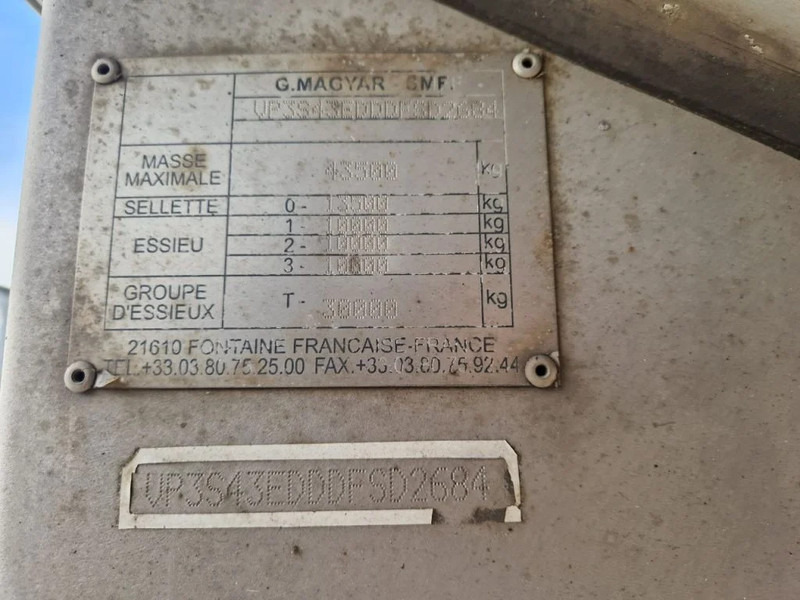 Semi-reboque cisterna G.magyar 36000 liter geïsoleerde intra / melk tankoplegger met VSE Besturing en pomp: foto 7