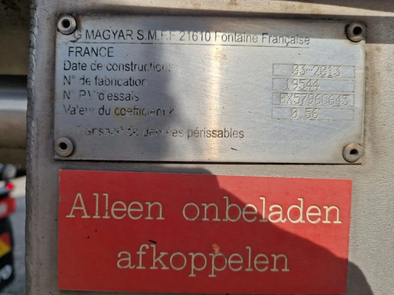 Semi-reboque cisterna G.magyar 36000 liter geïsoleerde intra / melk tankoplegger met VSE Besturing en pomp: foto 8