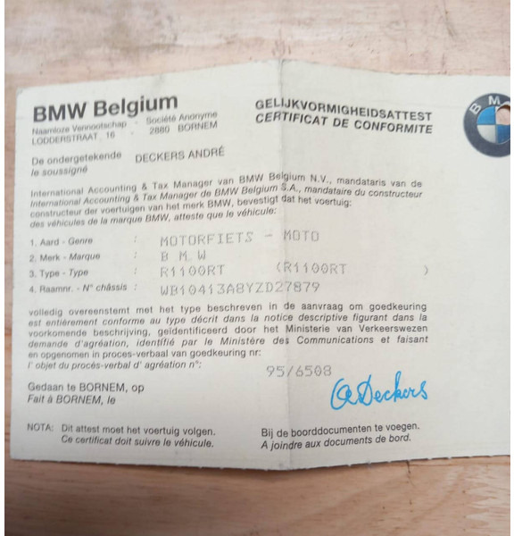 Motocicleta BMW 'R1100 RT: foto 6