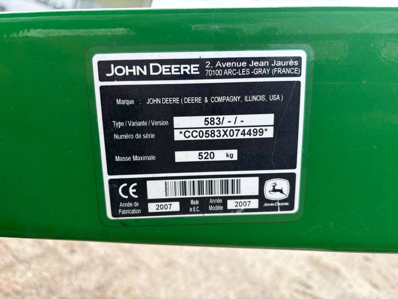 Equipamento John Deere 583: foto 11