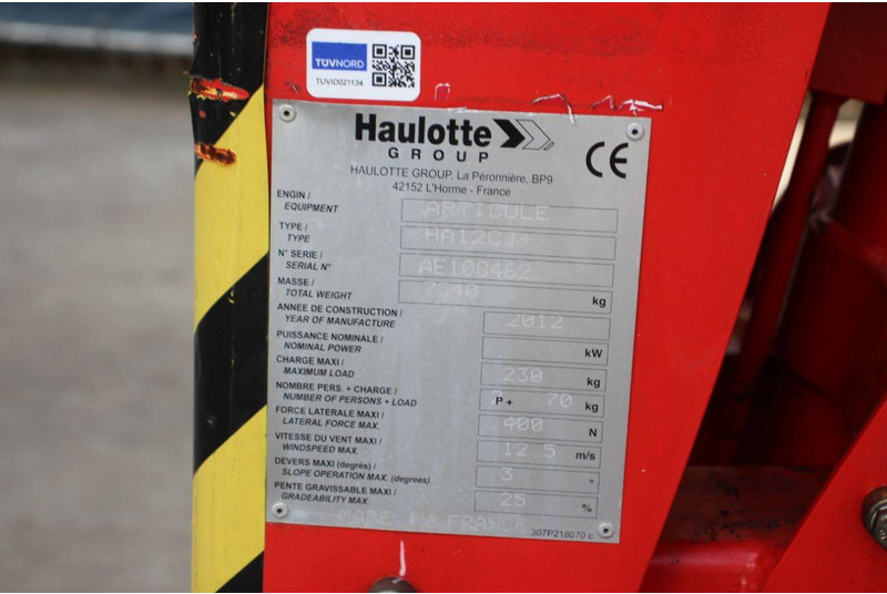 Plataforma articulada Haulotte HA12CJ+2WD: foto 16 Plataforma articulada Haulotte HA12CJ+2WD: foto 16