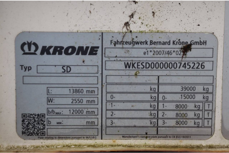 Semi-reboque de lona Krone SD: foto 14