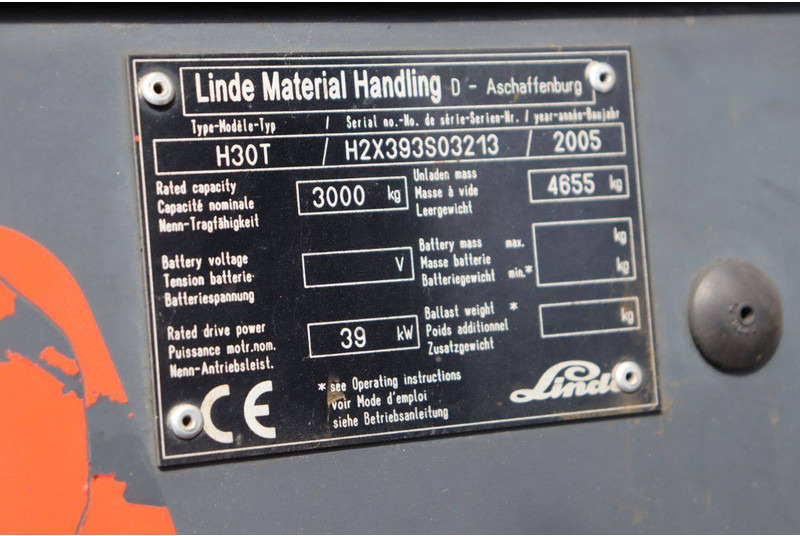Empilhador a diesel Linde H30T: foto 14 Empilhador a diesel Linde H30T: foto 14