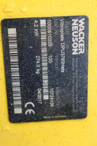 Placas vibratórias Neuson DPÜ3760: foto 19