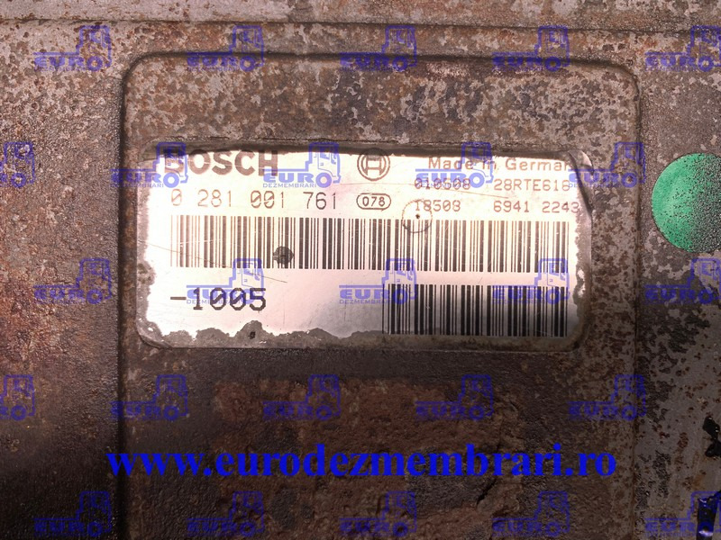 CALCULATOR KIT PORNIRE MAN TGA D28 510CP 0281001761 - Centralina electrónica para Camião: foto 2 CALCULATOR KIT PORNIRE MAN TGA D28 510CP 0281001761 - Centralina electrónica para Camião: foto 2