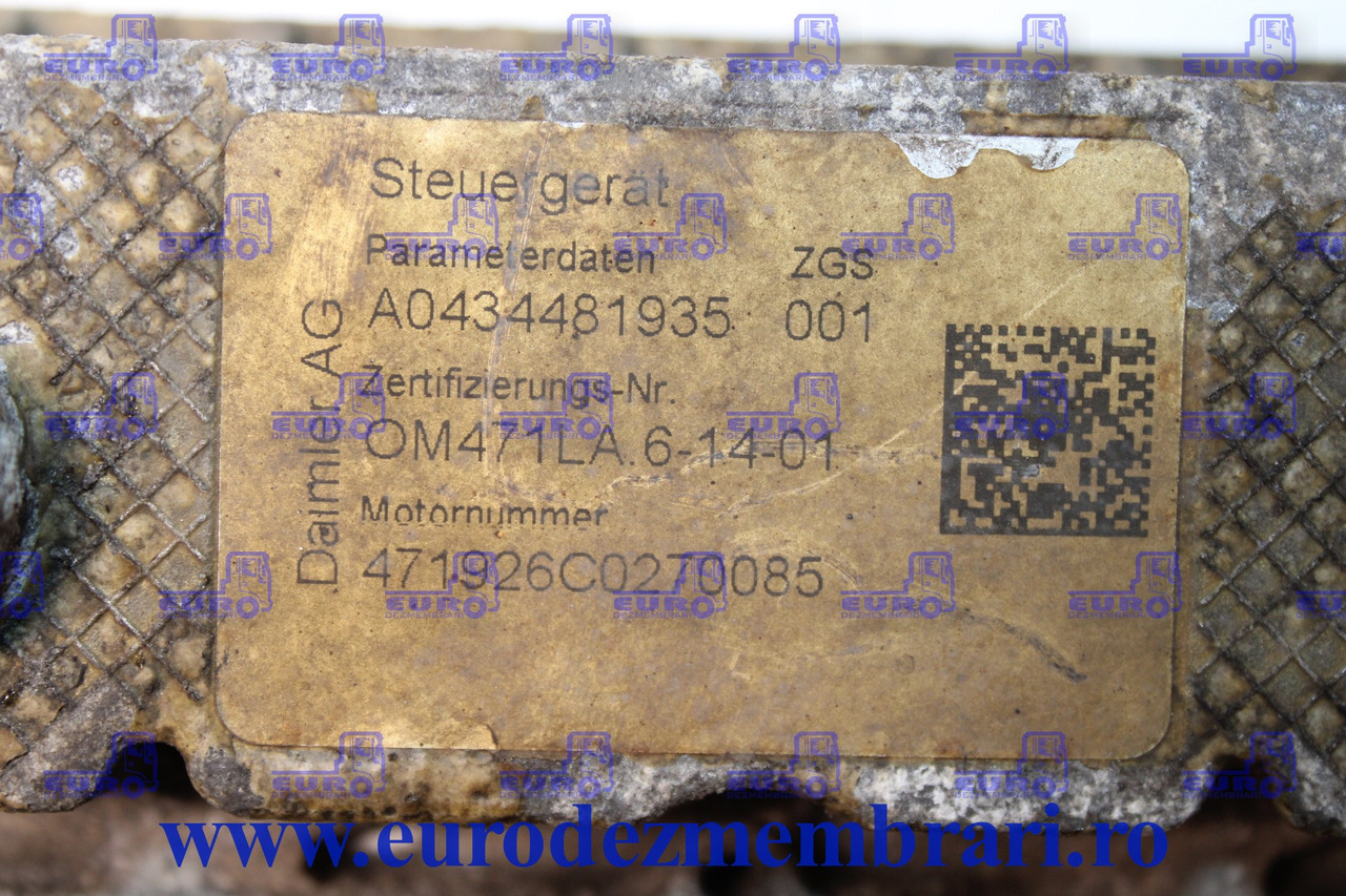 CALCULATOR MOTOR MERCEDES ACTROS OM471LA A0014466235, A0434481935 - Centralina electrónica para Camião: foto 2 CALCULATOR MOTOR MERCEDES ACTROS OM471LA A0014466235, A0434481935 - Centralina electrónica para Camião: foto 2