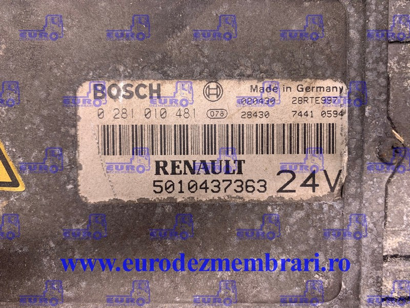 CALCULATOR MOTOR RENAULT 5010437363 - Centralina electrónica para Camião: foto 2 CALCULATOR MOTOR RENAULT 5010437363 - Centralina electrónica para Camião: foto 2