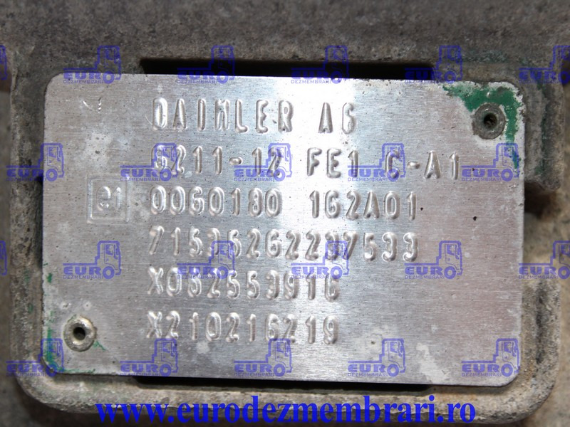 CUTIE DE VITEZE AUTOMATA CU RETARDER G211-12 FE1 MERCEDES ACTROS MP5 - Caixa de velocidade para Camião: foto 5 CUTIE DE VITEZE AUTOMATA CU RETARDER G211-12 FE1 MERCEDES ACTROS MP5 - Caixa de velocidade para Camião: foto 5