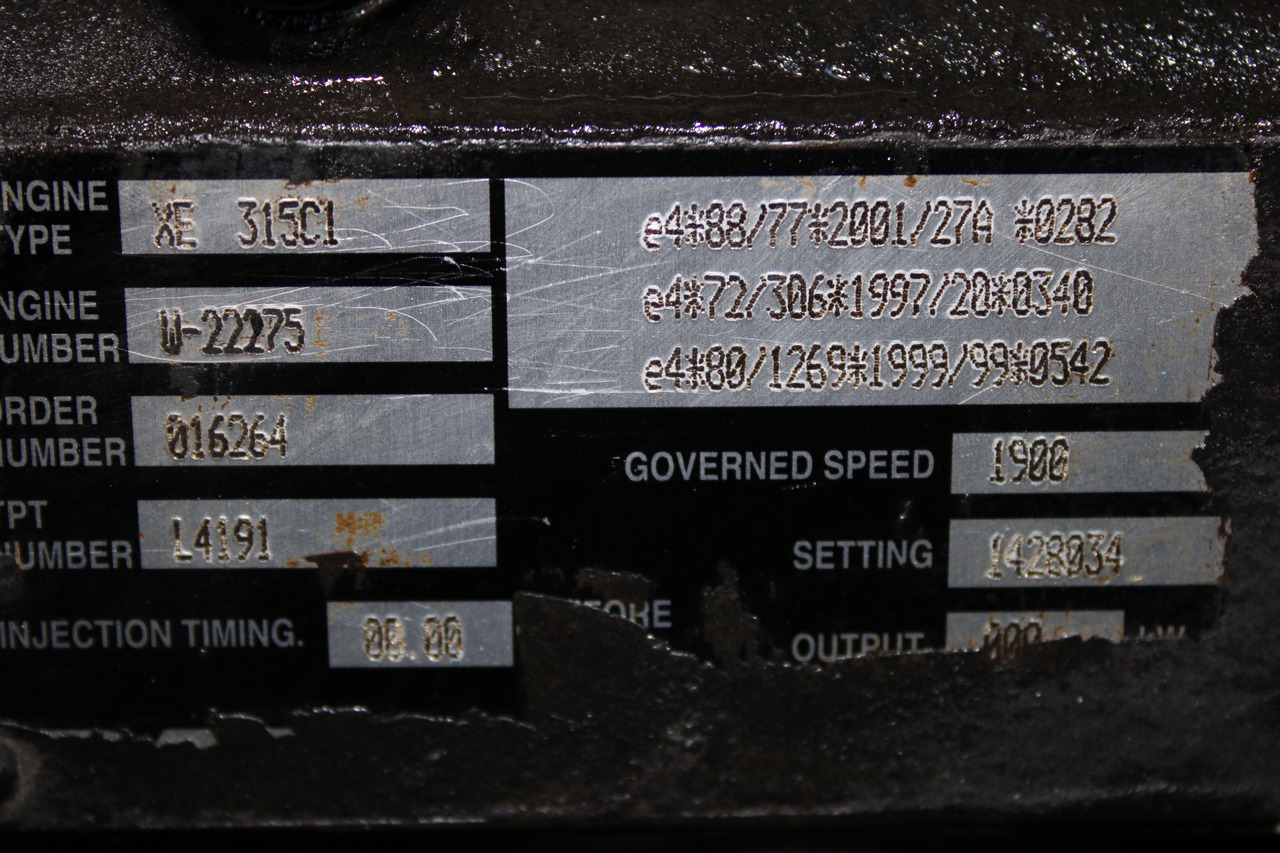 MOTOR DAF UPEC 2 XE 315C1 430CP EURO 3 1428034 - Motor para Camião: foto 5 MOTOR DAF UPEC 2 XE 315C1 430CP EURO 3 1428034 - Motor para Camião: foto 5