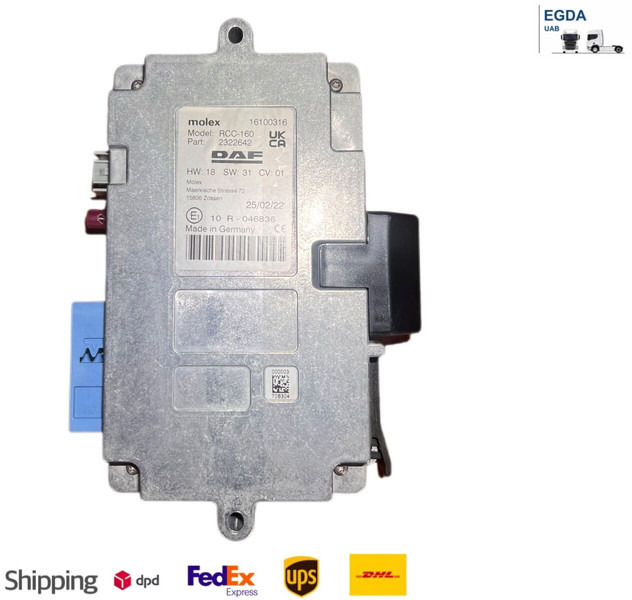 DAF Molex RCC-160 - Centralina electrónica: foto 1 DAF Molex RCC-160 - Centralina electrónica: foto 1