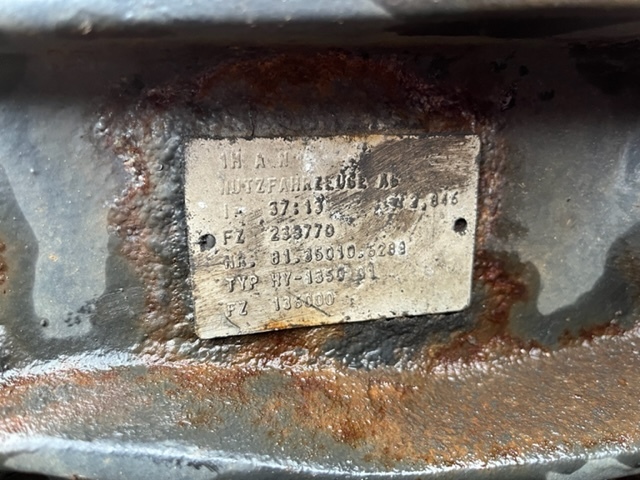 MAN TGX Typ 1350 - Eixo traseiro para Camião: foto 3 MAN TGX Typ 1350 - Eixo traseiro para Camião: foto 3