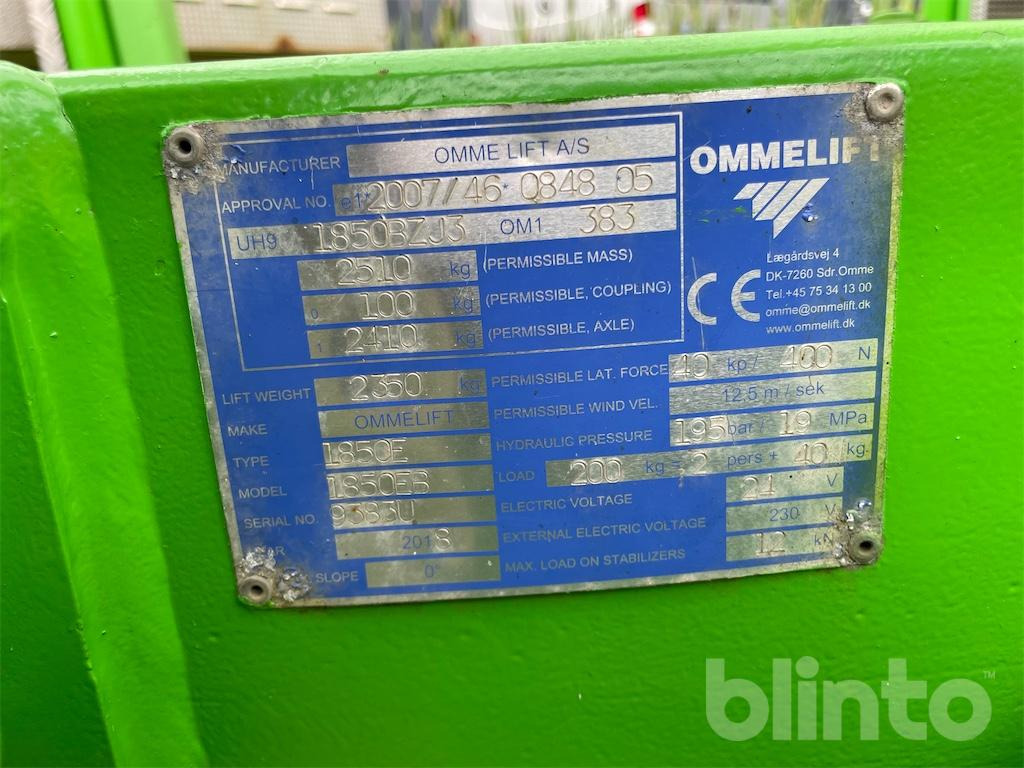 OMMELIFT 1850 EB ( 2018 ) - Plataforma telescópica: foto 5 OMMELIFT 1850 EB ( 2018 ) - Plataforma telescópica: foto 5