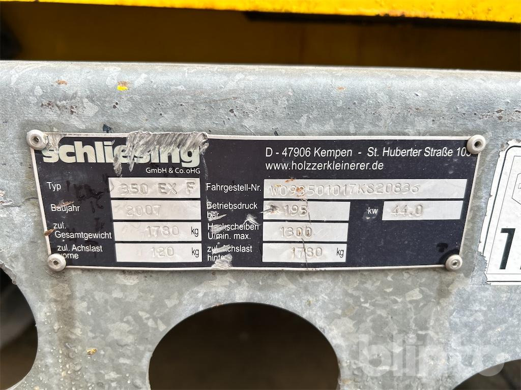 Schliesing Häckseln 350EXF (2007) - Estilhaçadora de madeira: foto 5 Schliesing Häckseln 350EXF (2007) - Estilhaçadora de madeira: foto 5