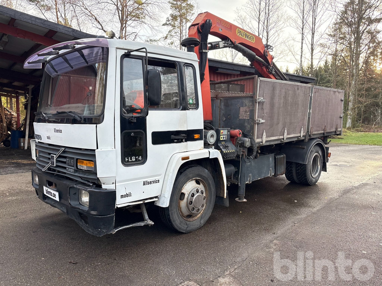 VOLVO FL614 4X2 - Camião basculante, Camião grua: foto 1 VOLVO FL614 4X2 - Camião basculante, Camião grua: foto 1