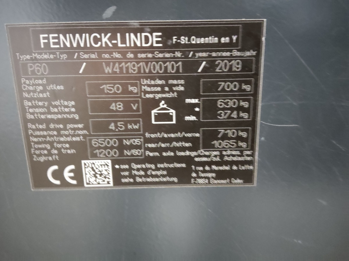 Linde P60 - Trator elétrics: foto 4 Linde P60 - Trator elétrics: foto 4