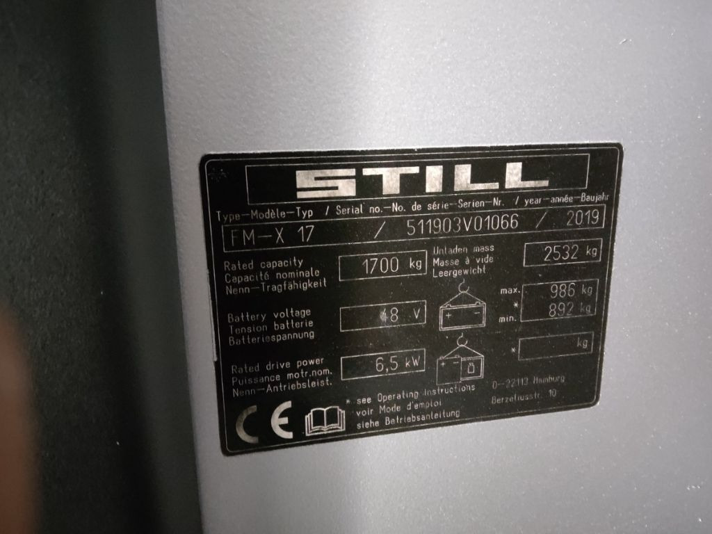 Empilhador retráctil Still FM-X17: foto 6