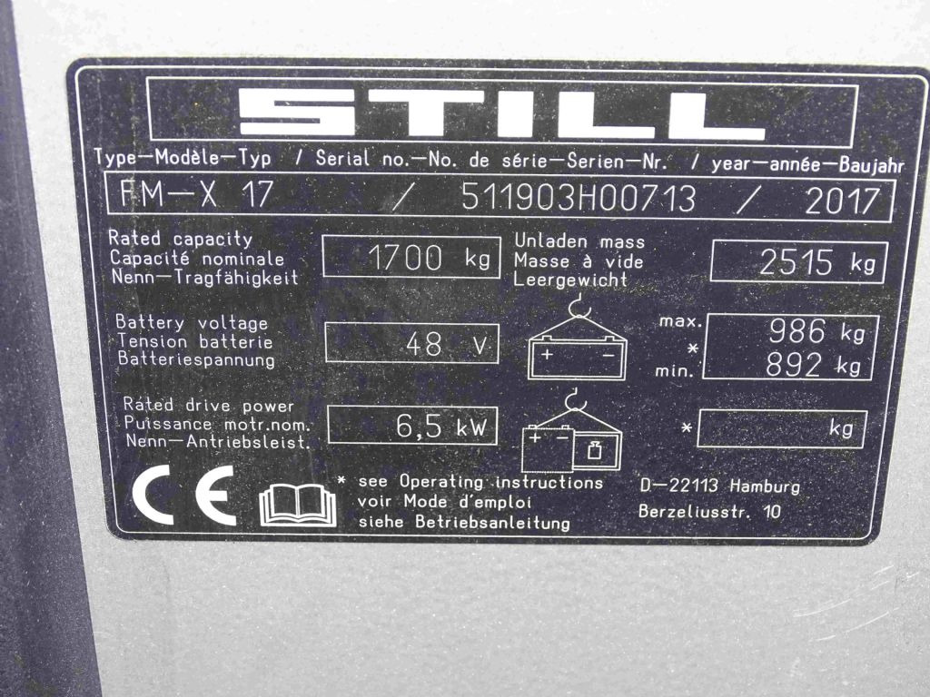 Still FM-X17 - Empilhador retráctil: foto 5 Still FM-X17 - Empilhador retráctil: foto 5