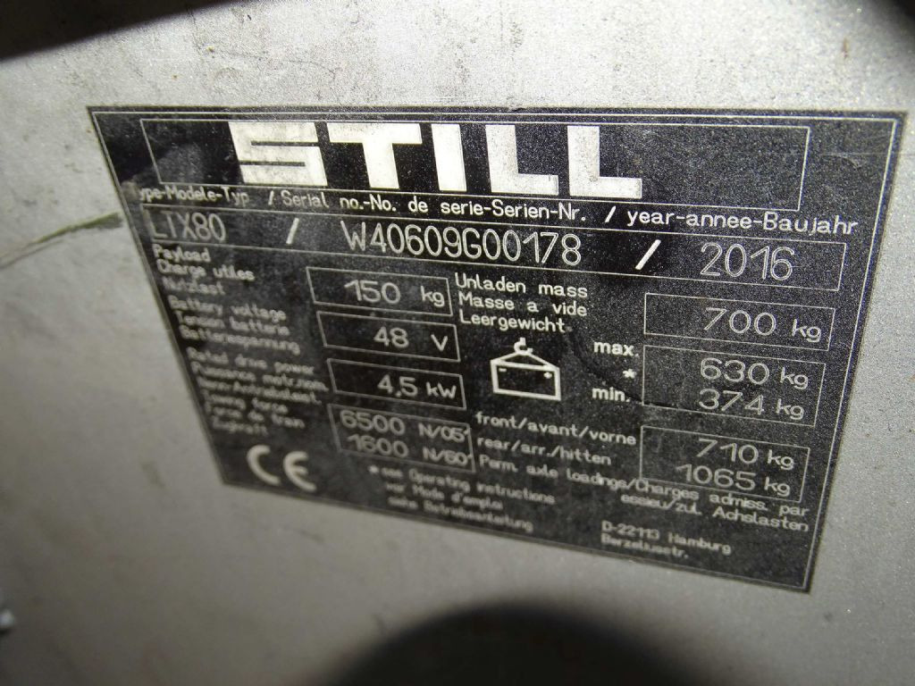 Still LTX80 - Trator elétrics: foto 5 Still LTX80 - Trator elétrics: foto 5