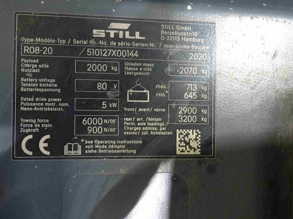 Still R08-20 - Trator elétrics: foto 5 Still R08-20 - Trator elétrics: foto 5