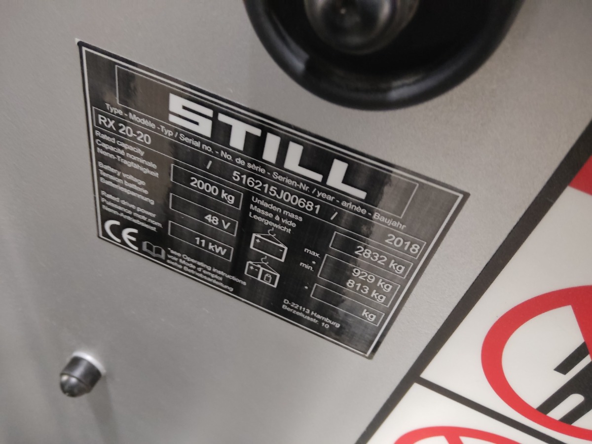 Still RX20-20 - Empilhador elétrico: foto 5 Still RX20-20 - Empilhador elétrico: foto 5