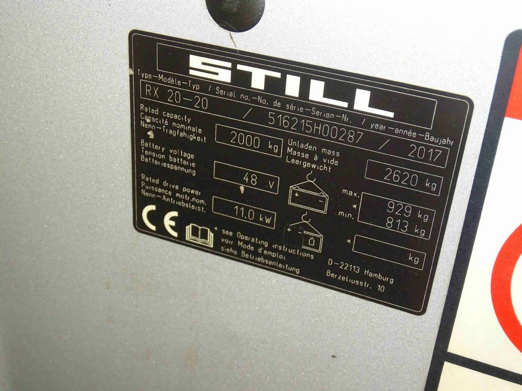 Still RX20-20 - Empilhador elétrico: foto 5 Still RX20-20 - Empilhador elétrico: foto 5