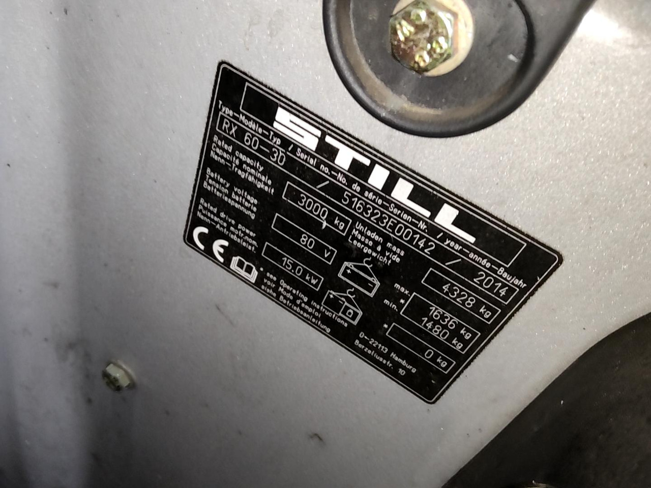 Still RX60-30 - Empilhador elétrico: foto 5 Still RX60-30 - Empilhador elétrico: foto 5