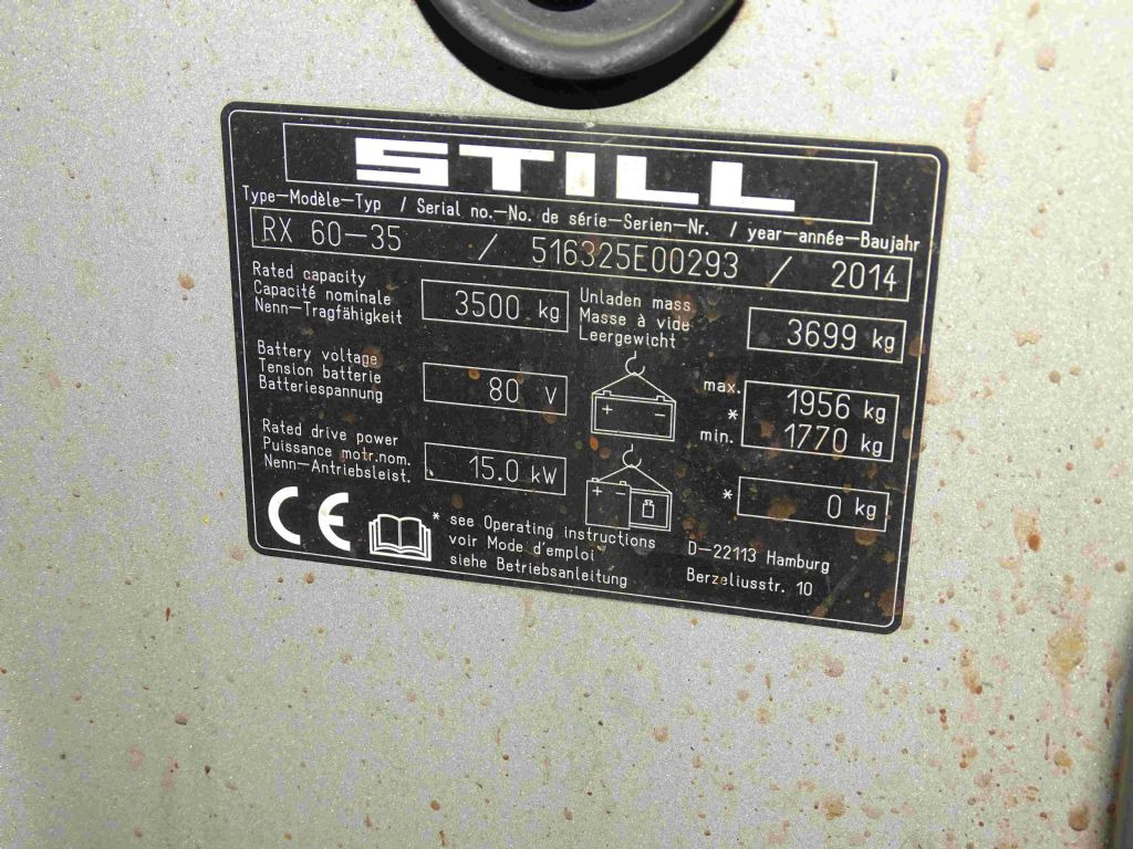 Still RX60-35L - Empilhador elétrico: foto 4 Still RX60-35L - Empilhador elétrico: foto 4