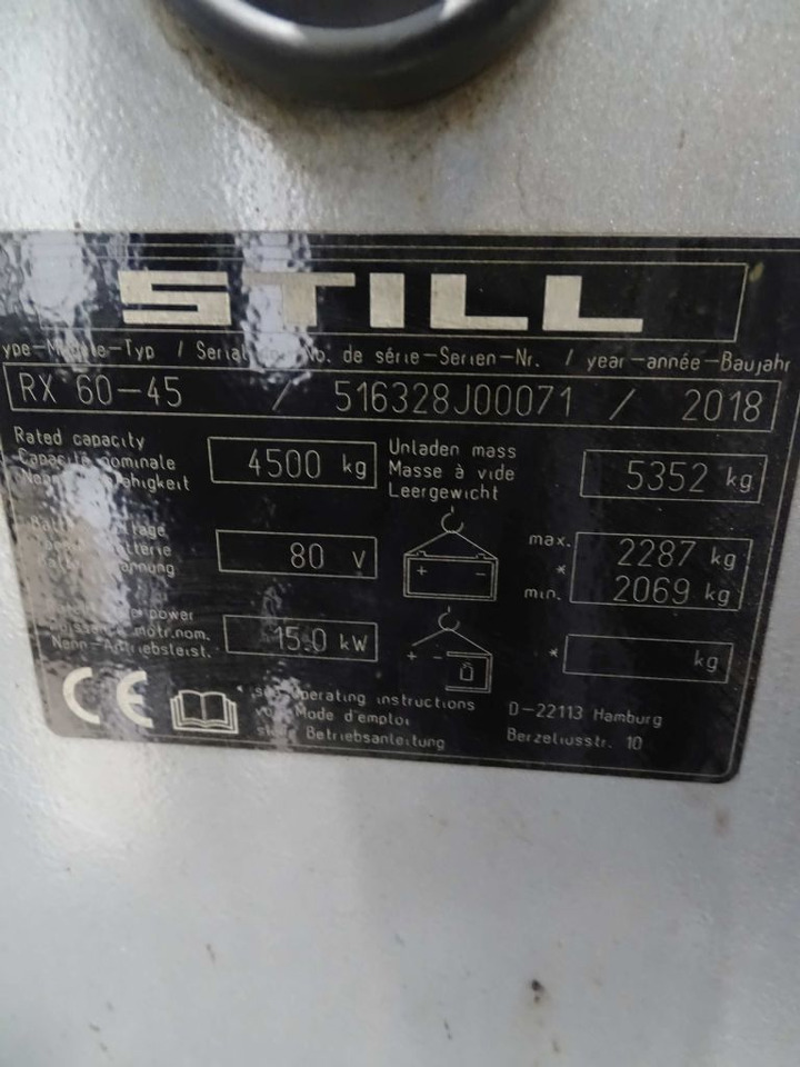 Still RX60-45 - Empilhador elétrico: foto 5 Still RX60-45 - Empilhador elétrico: foto 5